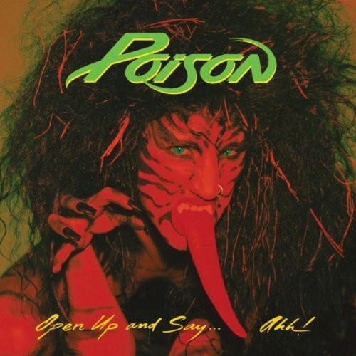 POISON 'OPEN UP AND SAY...AHH' LP - RED