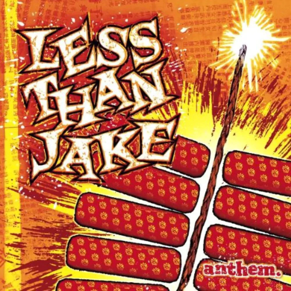 LESS THAN JAKE 'ANTHEM' LP - TRANSPARENT ORANGE