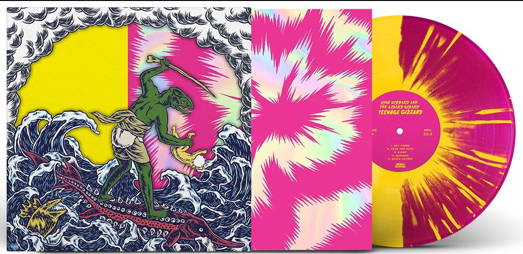 KING GIZZARD & THE LIZARD WIZARD 'TEENAGE GIZZARD' LP - YELLOW/MAGENTA/SPLATTER