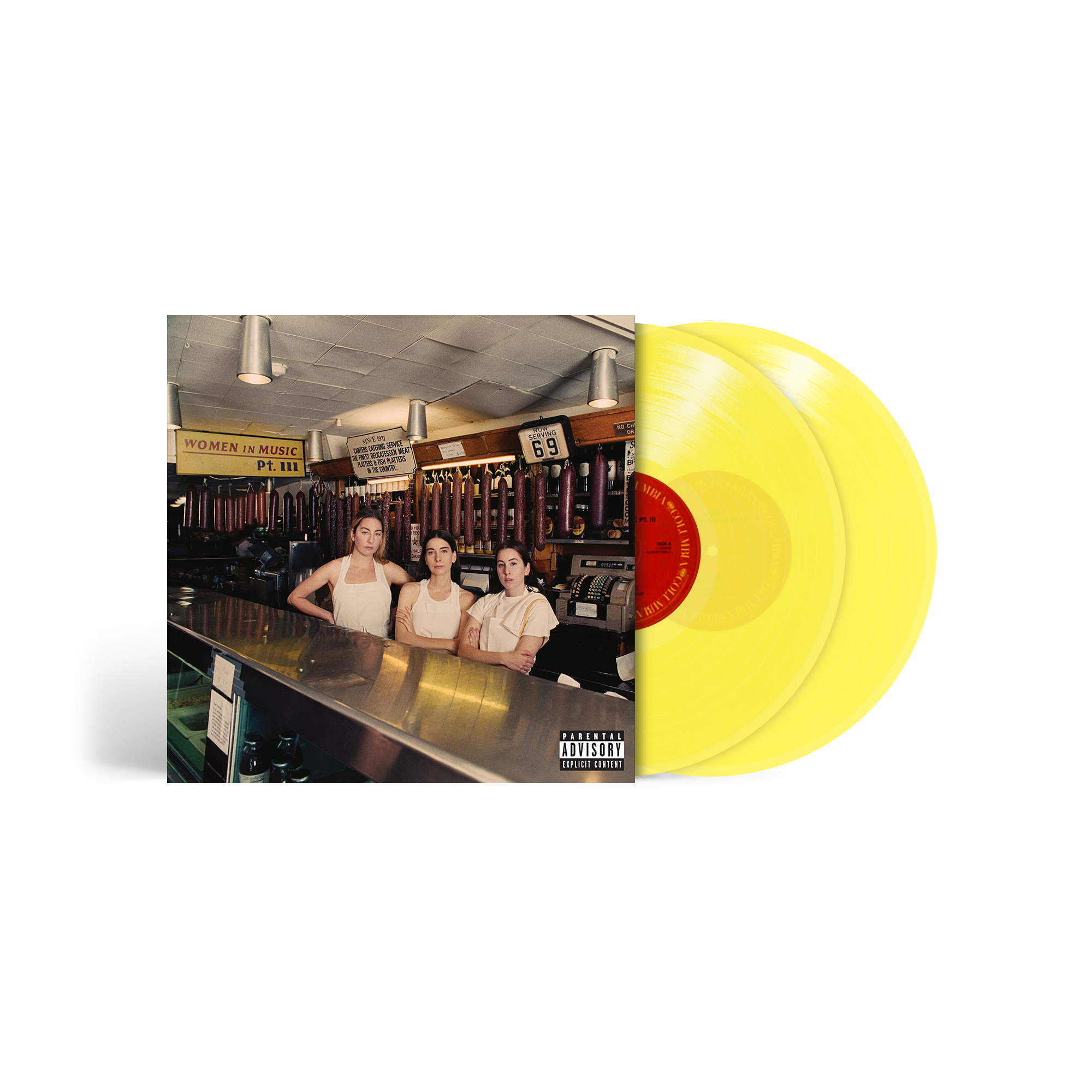 HAIM 'WOMEN IN MUSIC PT. III' 2LP - TRANSLUCENT YELLOW