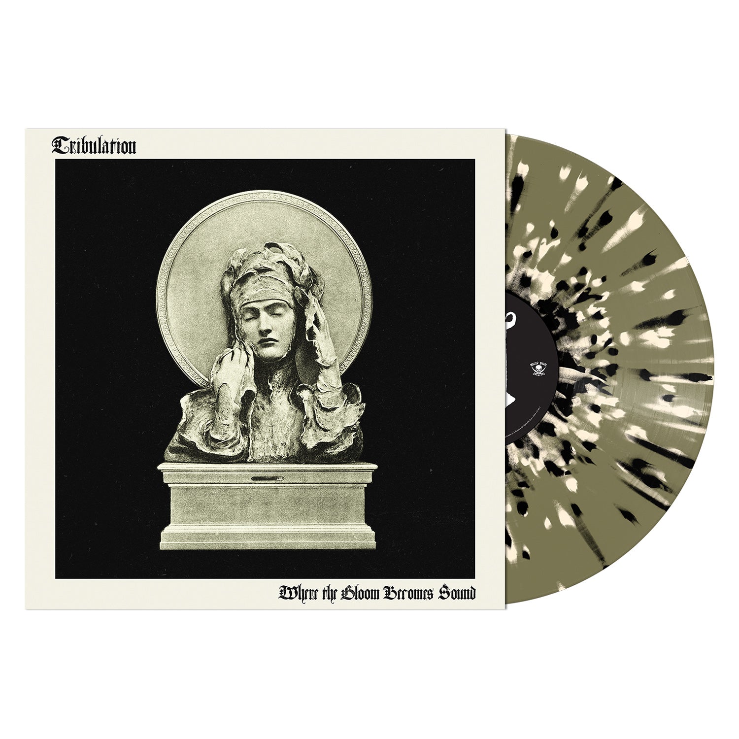 TRIBULATION 'WHERE THE GLOOM BECOMES SOUND' SWAMP GREEN WITH BONE WHITE AND BLACK SPLATTER LP