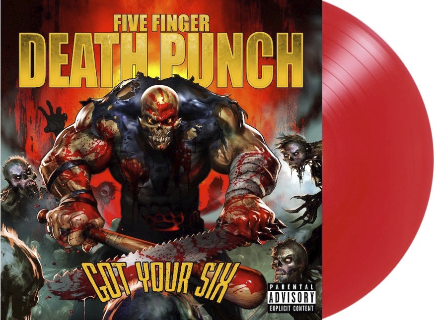 FIVE FINGER DEATH PUNCH 'GOT YOUR SIX' LP - LTD. 300 - OPAQUE RED