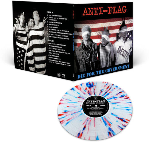 ANTI FLAG 'DIE FOR THE GOVERNMENT' LP - RED/WHITE/BLUE/SPLATTER