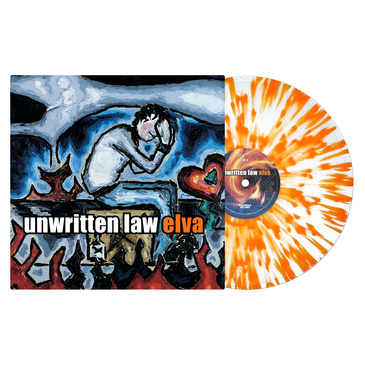 UNWRITTEN LAW ‘ELVA’ LP - EXCLUSIVE - LTD. 200 - MILKY CLEAR/ORANGE/SPLATTER