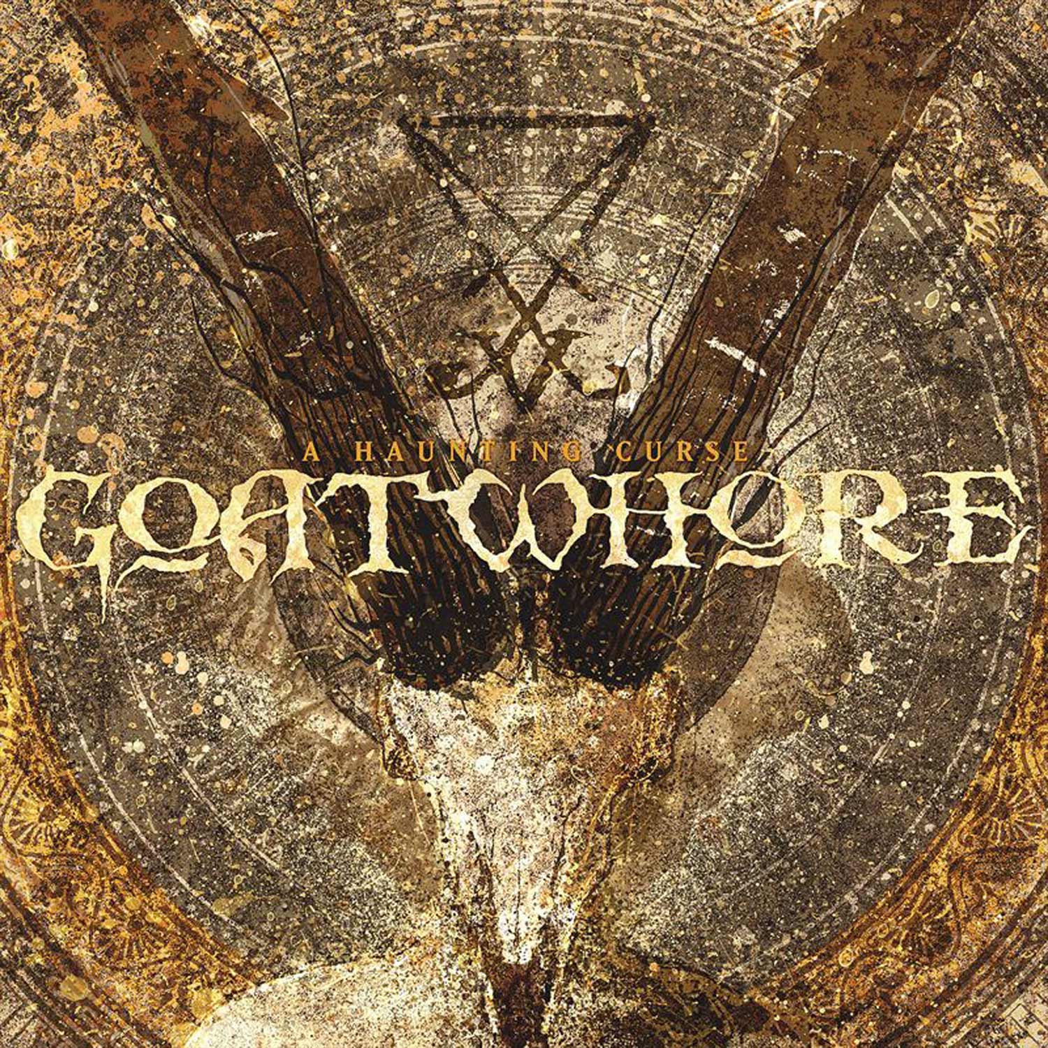 GOATWHORE  'A HAUNTING CURSE' LP - EXCLUSIVE - LTD. 250 -  BROWN/WHITE
