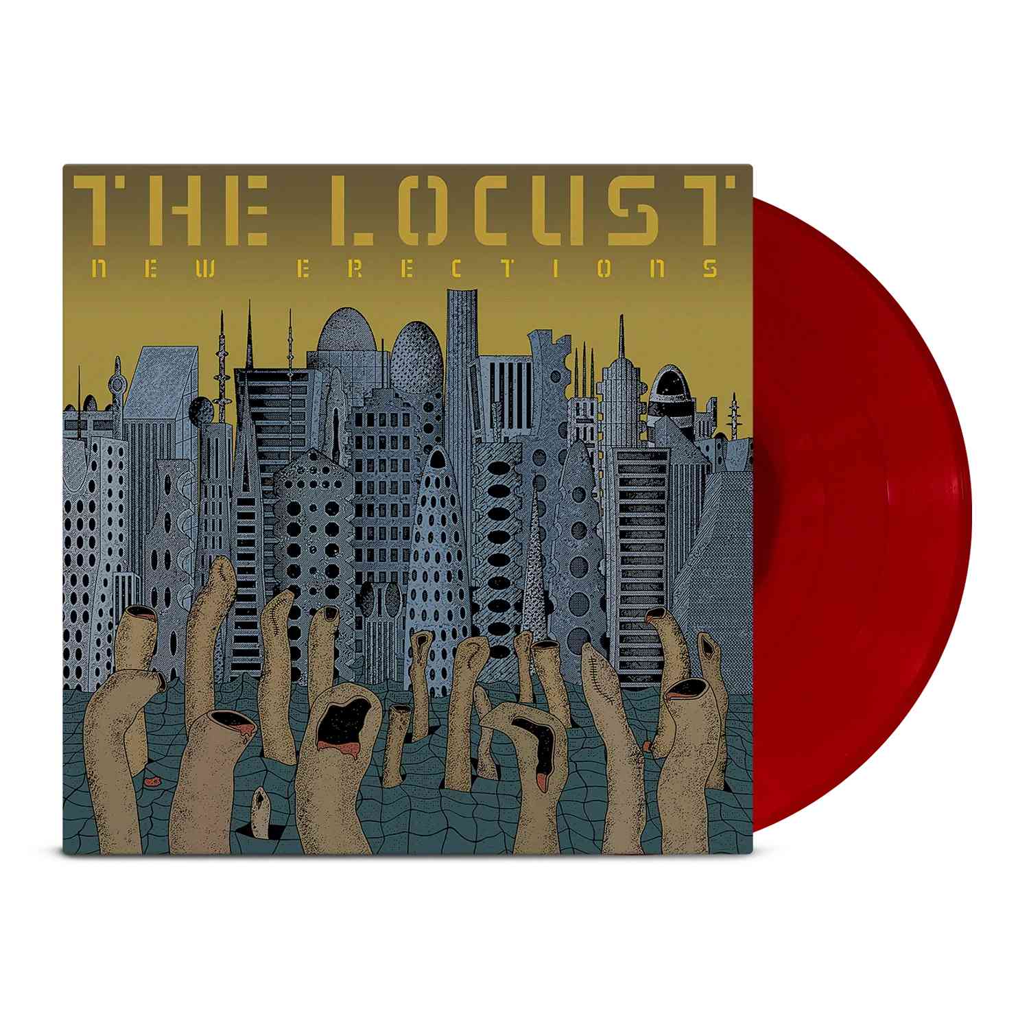 THE LOCUST ‘NEW ERECTIONS' LP - EXCLUSIVE - LTD. 300 - ANCESTOR INCEST RED