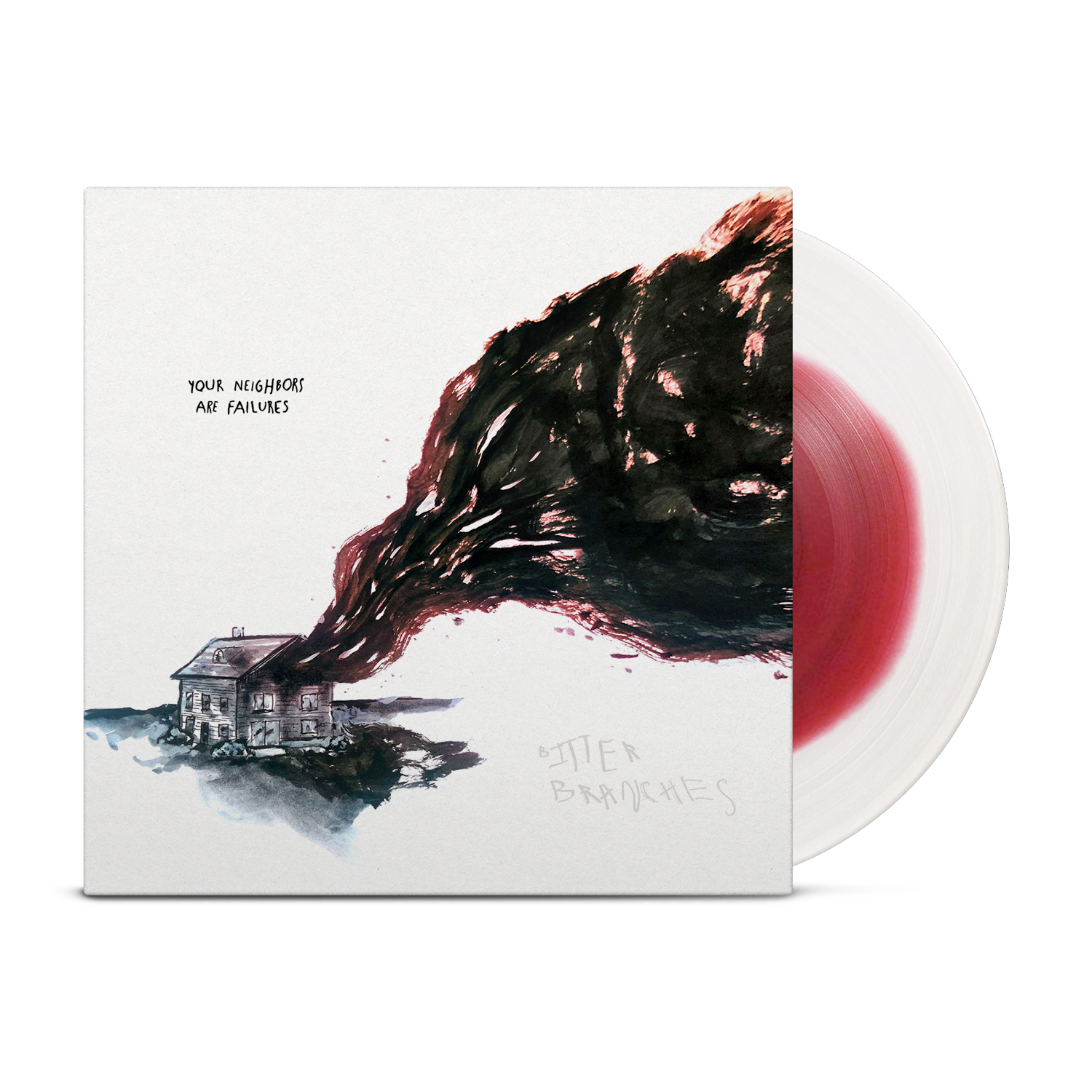 BITTER BRANCHES (mem Deadguy) 'YOUR NEIGHBORS ARE FAILURES' LP - LTD. 1000 - RED/WHITE