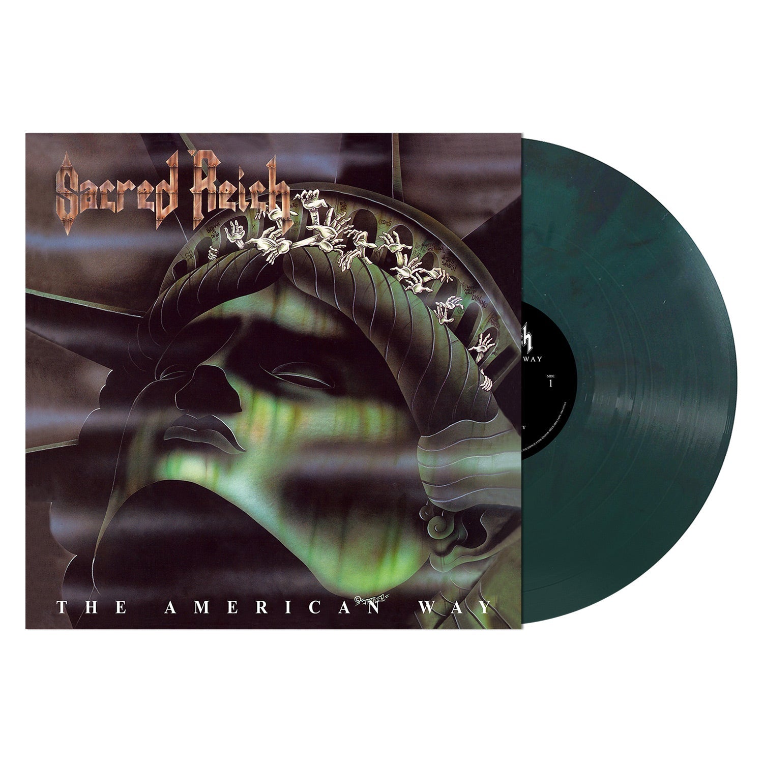 SACRED REICH 'THE AMERICAN WAY' LP -  GREEN/BLACK/MARBLE