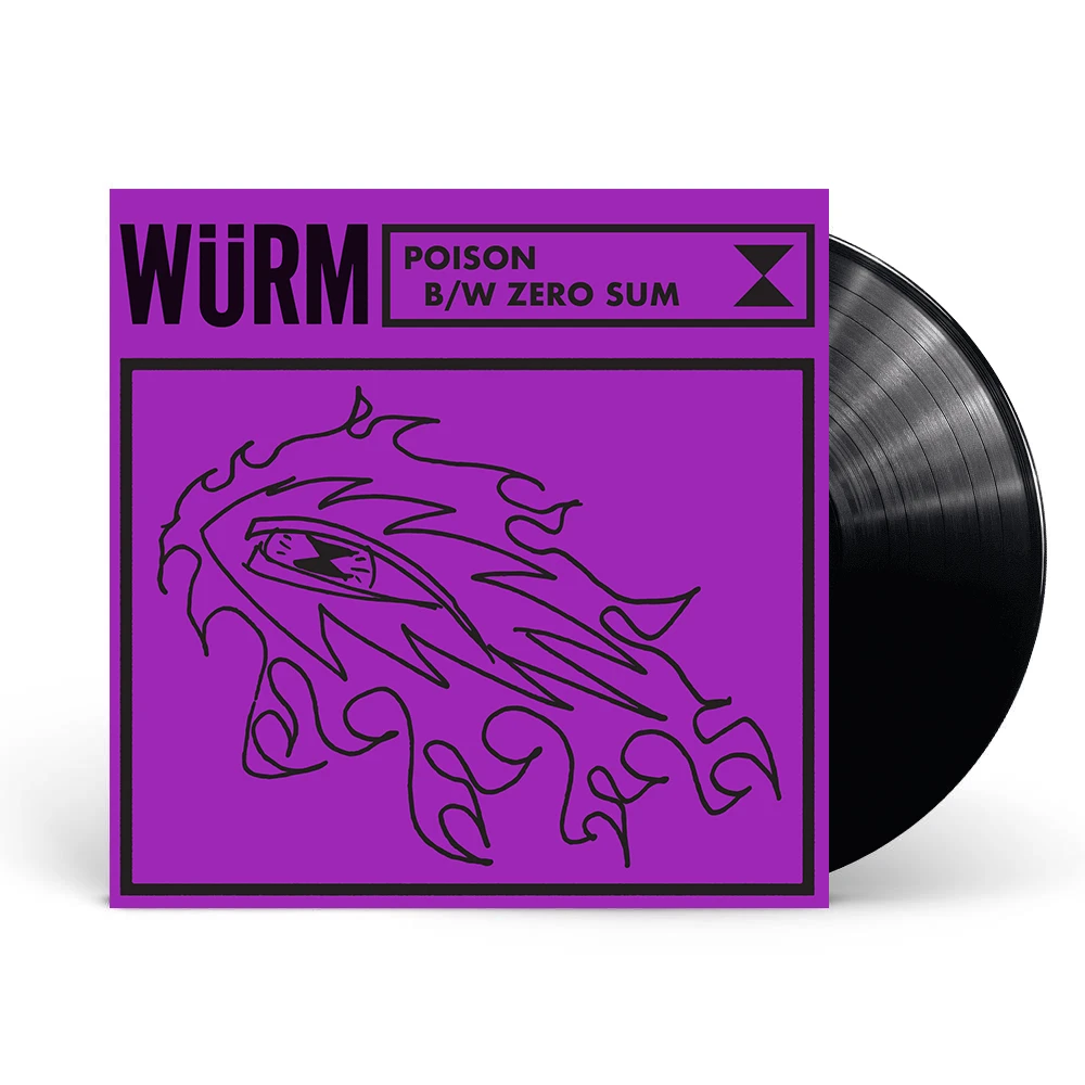 WURM 'POISON B/W ZERO SUM' 7" PRE-BLACK FLAG CHUCK DUKOWSKI