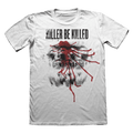 KILLER BE KILLED FACES BLOOD ON WHITE - T-SHIRT