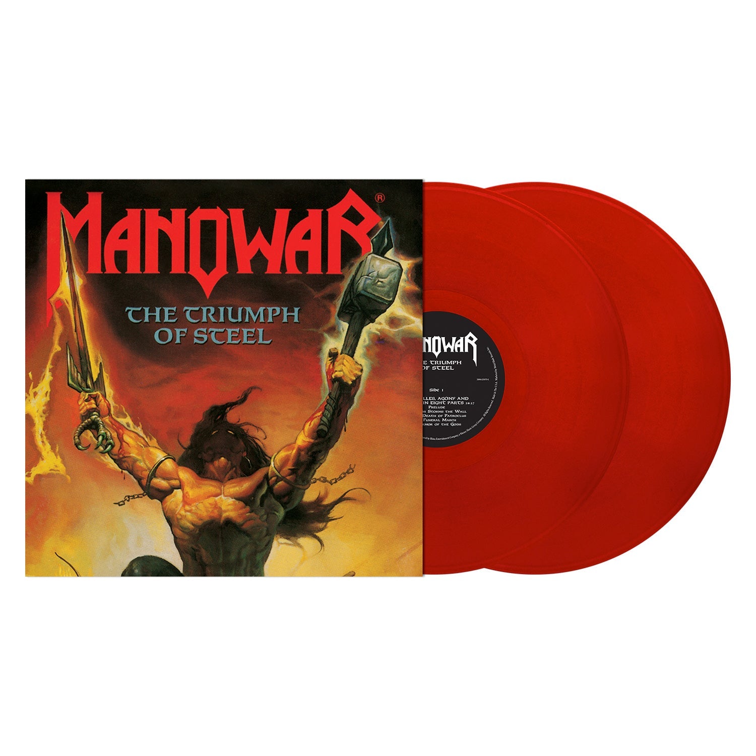 MANOWAR 'TRIUMPH OF STEEL' LP - TRANSLUCENT RED