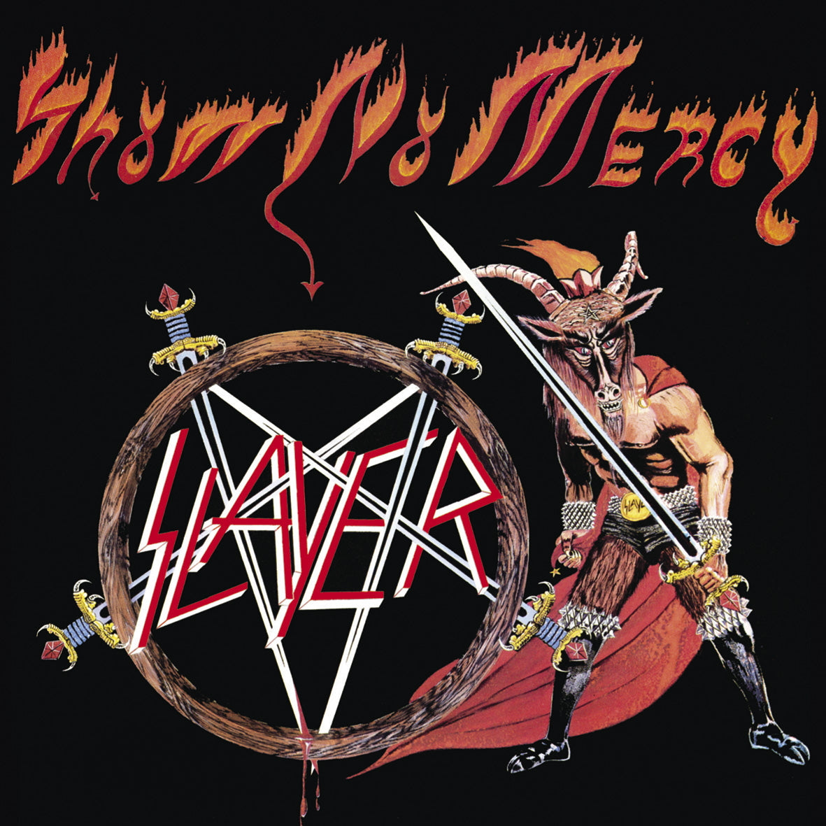 SLAYER 'SHOW NO MERCY' LP - TRANSPARENT RED