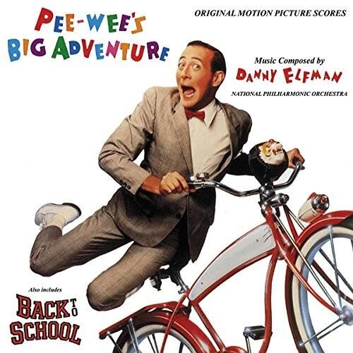 PEE-WEE'S BIG ADVENTURE/BACK TO SCHOOL LP BY DANNY ELFMAN - RED