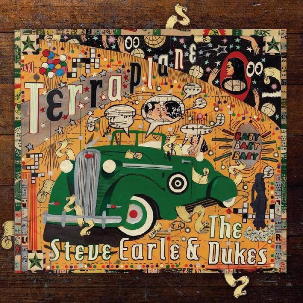 STEVE EARLE & THE DUKES 'TERRAPLANE' LP - TRANSPARENT GOLD