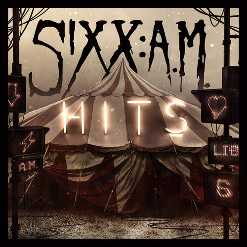 SIXX: AM 'HITS' 2LP - TRANSLUCENT RED/BLACK SMOKE