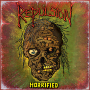 REPULSION 'HORRIFIED' LP - LTD. - CLOUDY SWAMP GREEN/SPLATTER