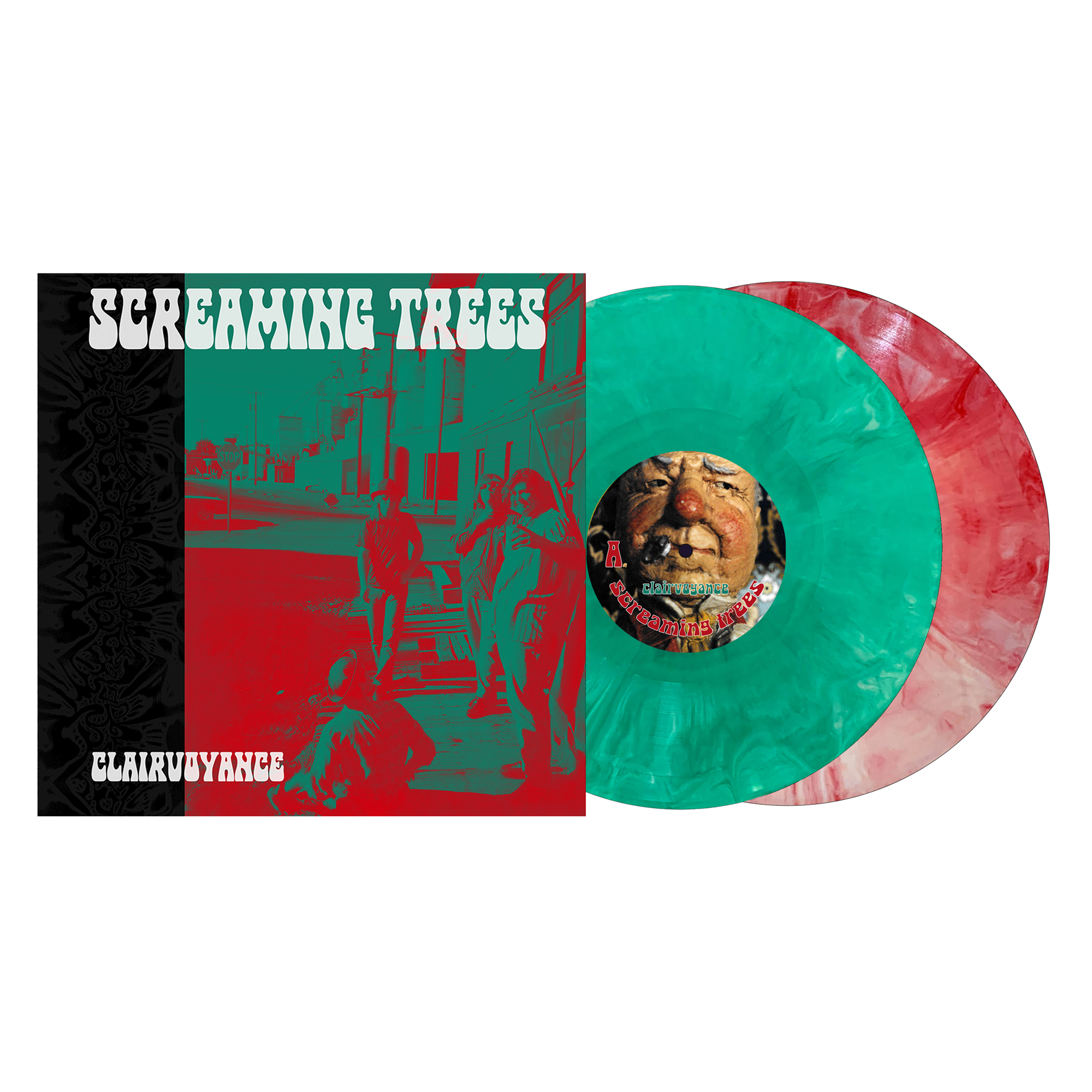 SCREAMING TREES ‘CLAIRVOYANCE (PLUS)’ 2LP - EXCLUSIVE - LTD. 500 - MARBED/EVERGREEN/CANDY CANE