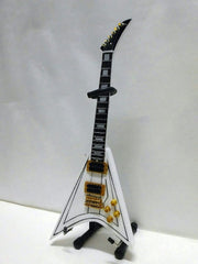 RANDY RHOADS - WHITE FLYING V MINI GUITAR