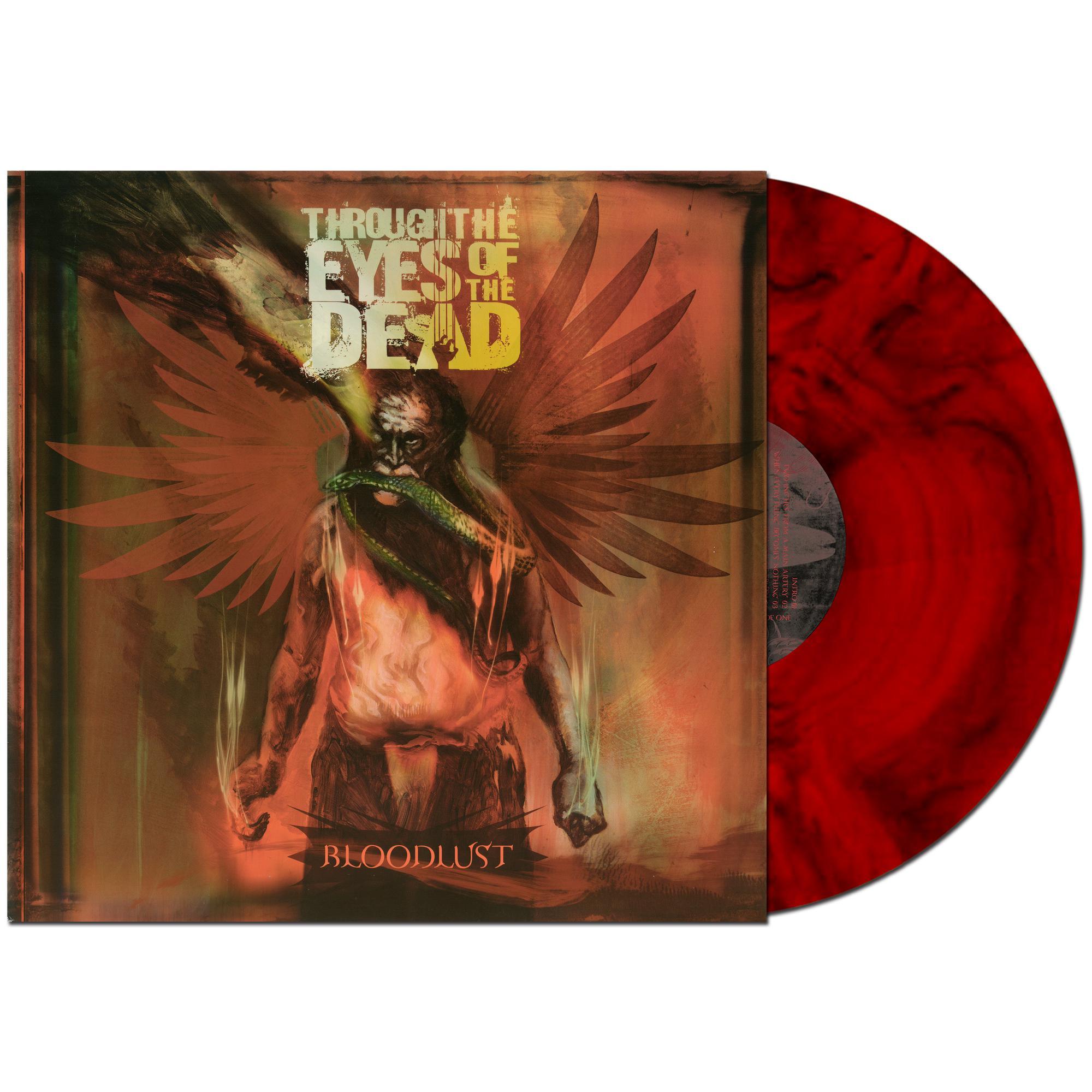 THROUGH THE EYES OF THE DEAD 'BLOODLUST' LP - RED/BLACK MARBLED