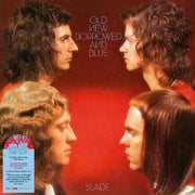 SLADE 'OLD NEW BORROWED AND BLUE' LP - RED/BLUE/SPLATTER