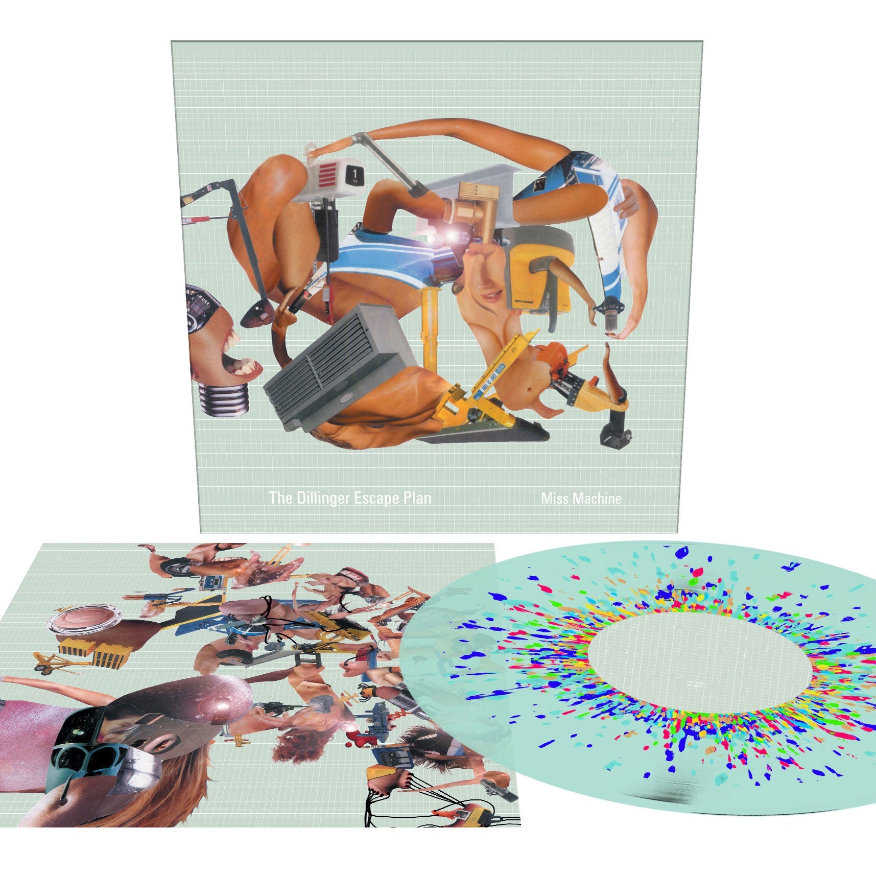 THE DILLINGER ESCAPE PLAN 'MISS MACHINE' REISSUE LP - GREEN SPLATTER
