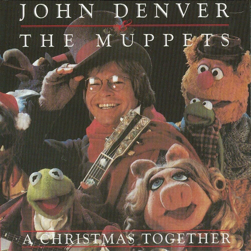 JOHN DENVER & THE MUPPETS 'A CHRISTMAS TOGETHER' LP - CANDY CANE SWIRL