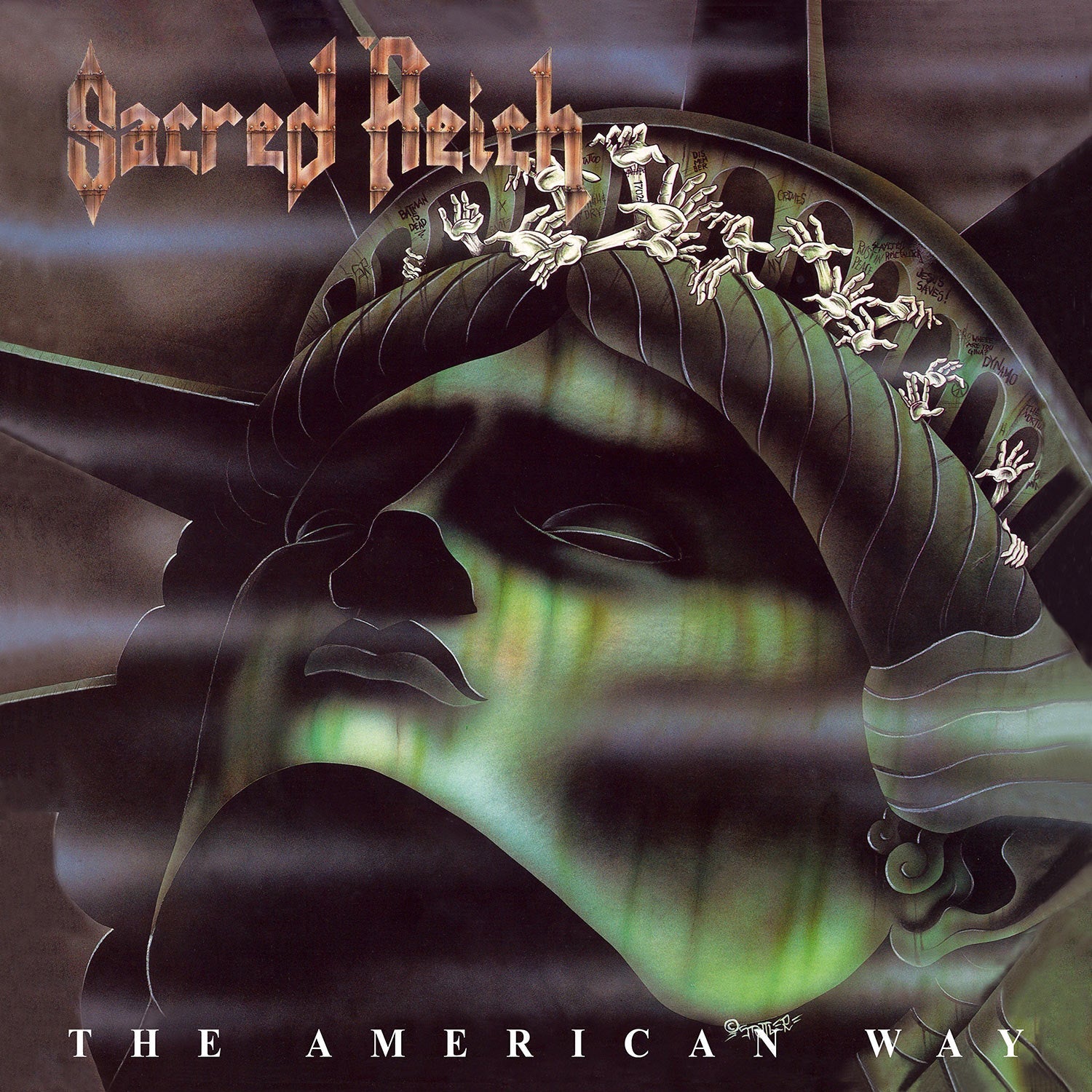 SACRED REICH 'THE AMERICAN WAY' LP -  GREEN/BLACK/MARBLE