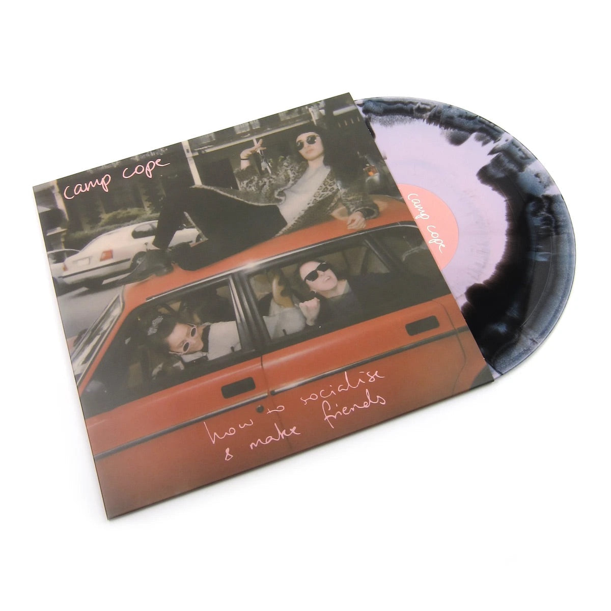 CAMP COPE 'HOW TO SOCIALIZE & MAKE FRIENDS' LP - BABY PINK/BLACK/SWIRL