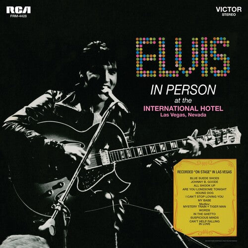 ELVIS PRESLEY 'IN PERSON AT THE INTERNATIONAL HOTEL LAS VEGAS NEVADA' LP - COLORED
