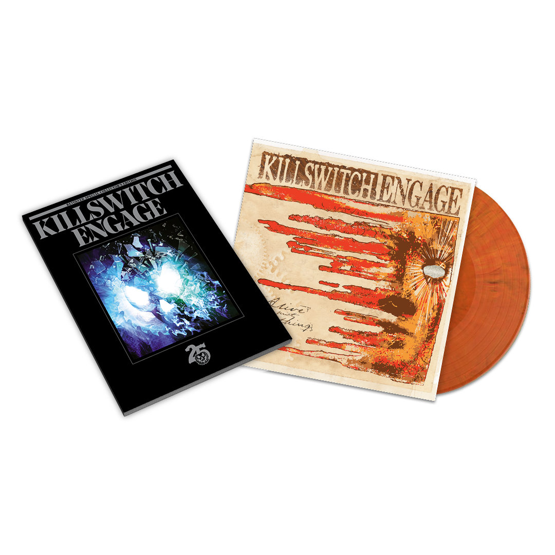 KILLSWITCH ENGAGE ‘ALIVE OR JUST BREATHING’ LP - EXCLUSIVE - LTD. 500 - VOODOOO + "SKULL COVER" SPECIAL COLLECTOR'S EDITION DELUXE MAGAZINE