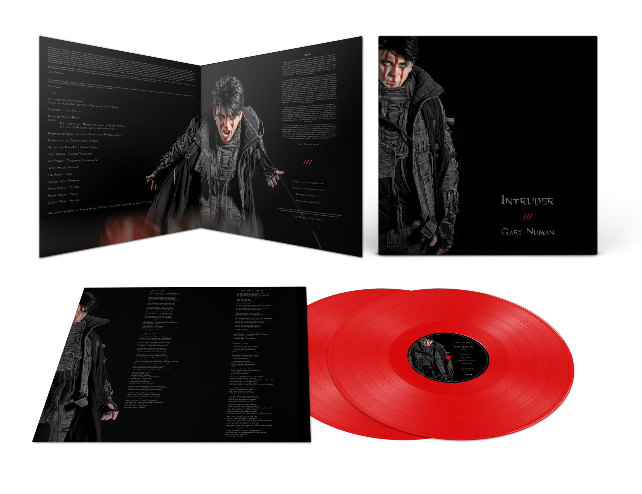 GARY NUMAN 'INTRUDER' 2LP - RED