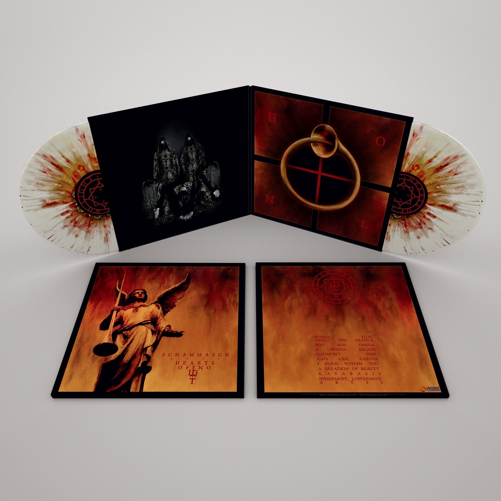 SCHAMMASCH 'HEARTS OF NO LIGHT' LP - GOLD/RED/HEAVY SPLATTER/CLEAR