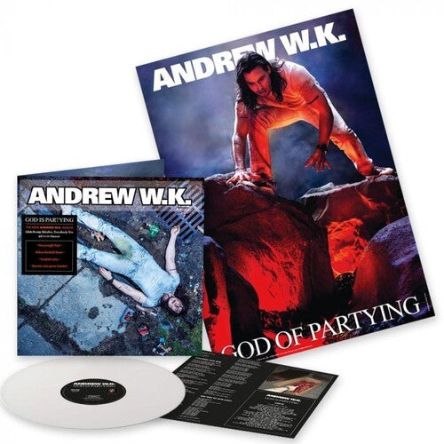 ANDREW WK 'GOD IS PARTYING' LP (White Vinyl)