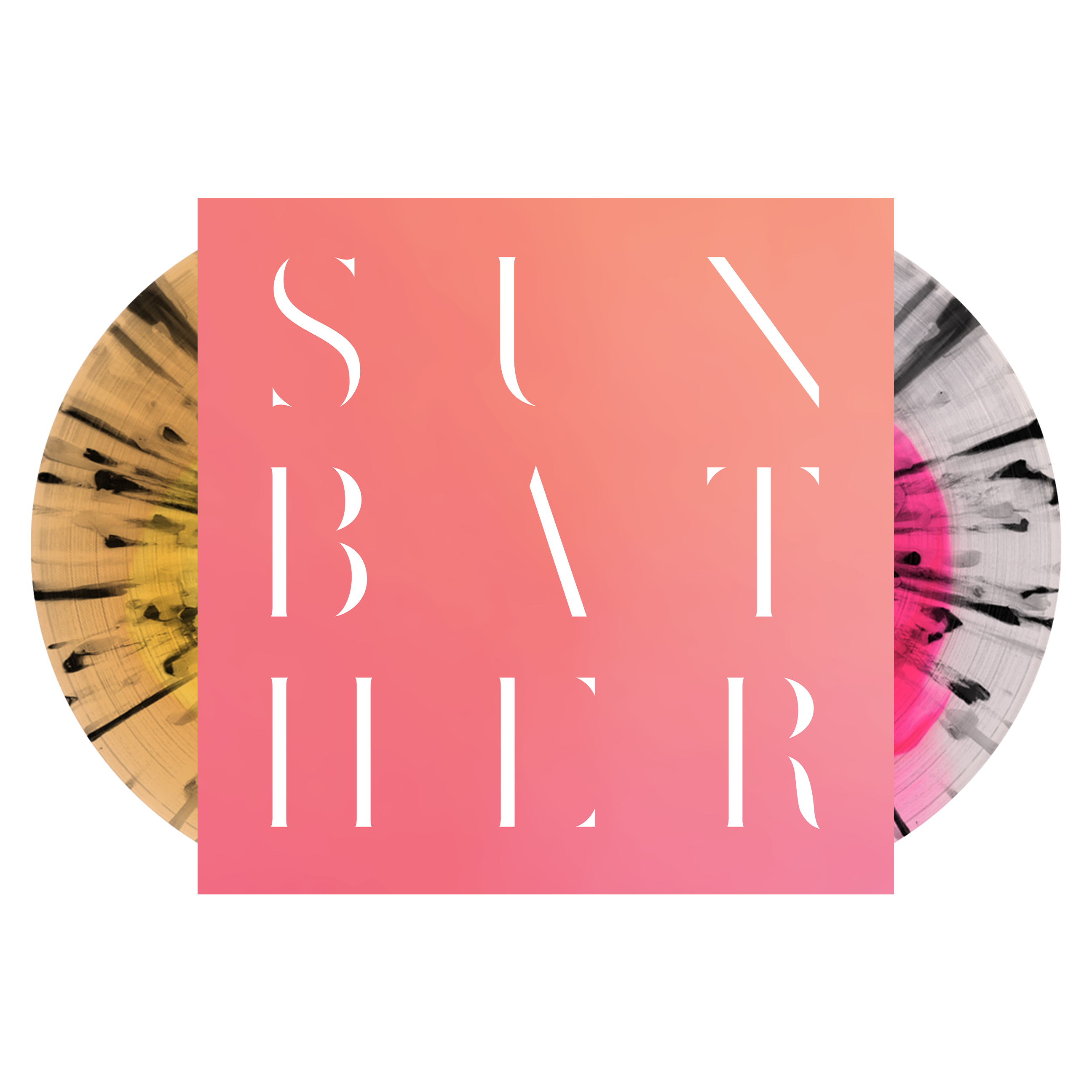DEAFHEAVEN ‘SUNBATHER’ 2LP - EXCLUSIVE - LTD. 750 - YELLOW BEER/PINK TRANSPARENT/BLACK SPLATTER