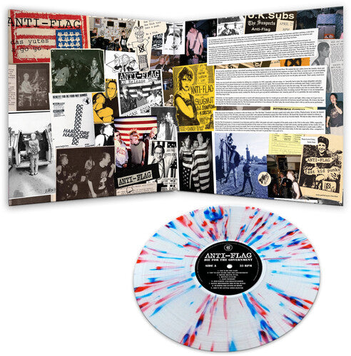 ANTI FLAG 'DIE FOR THE GOVERNMENT' LP - RED/WHITE/BLUE/SPLATTER