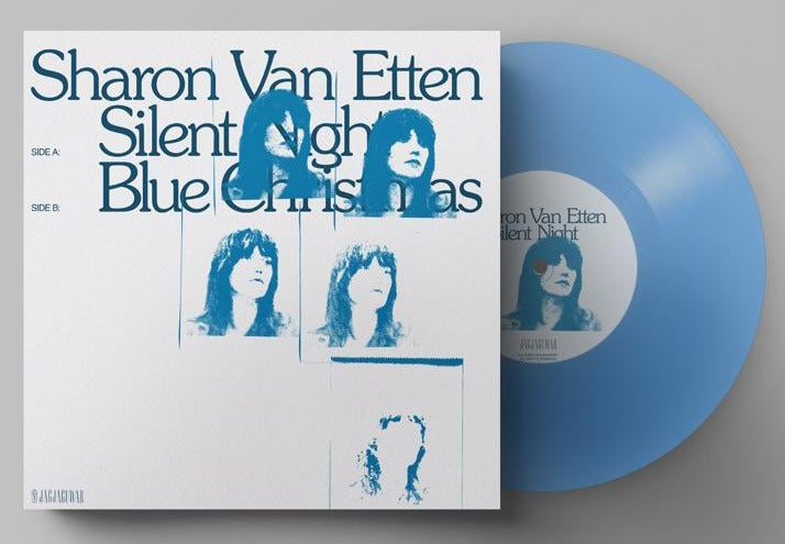 SHARON VAN ETTEN 'SILENT NIGHT / BLUE CHRISTMAS' 7" EP - CLEAR