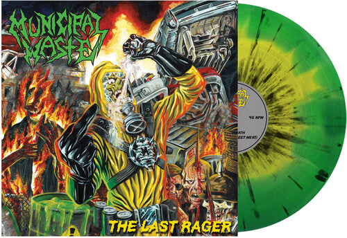 MUNICIPAL WASTE 'THE LAST RAGER' 12" EP YELLOW/GREEN/BLACK