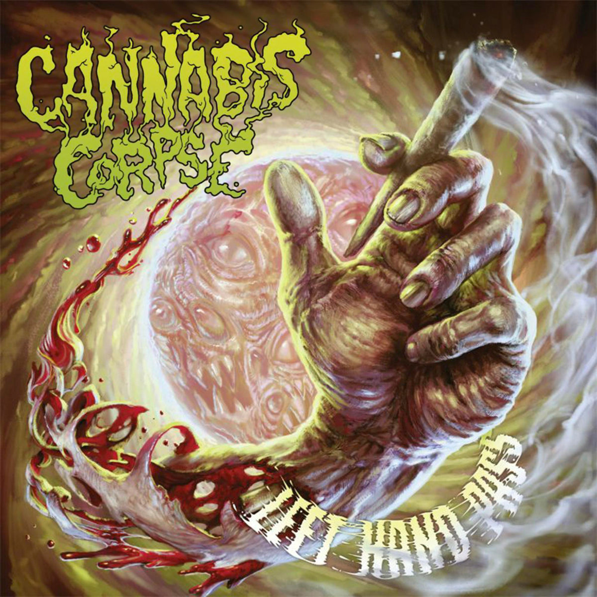 CANNABIS CORPSE 'LEFT HAND PASS' LP - LTD. - LIGHT ROSE