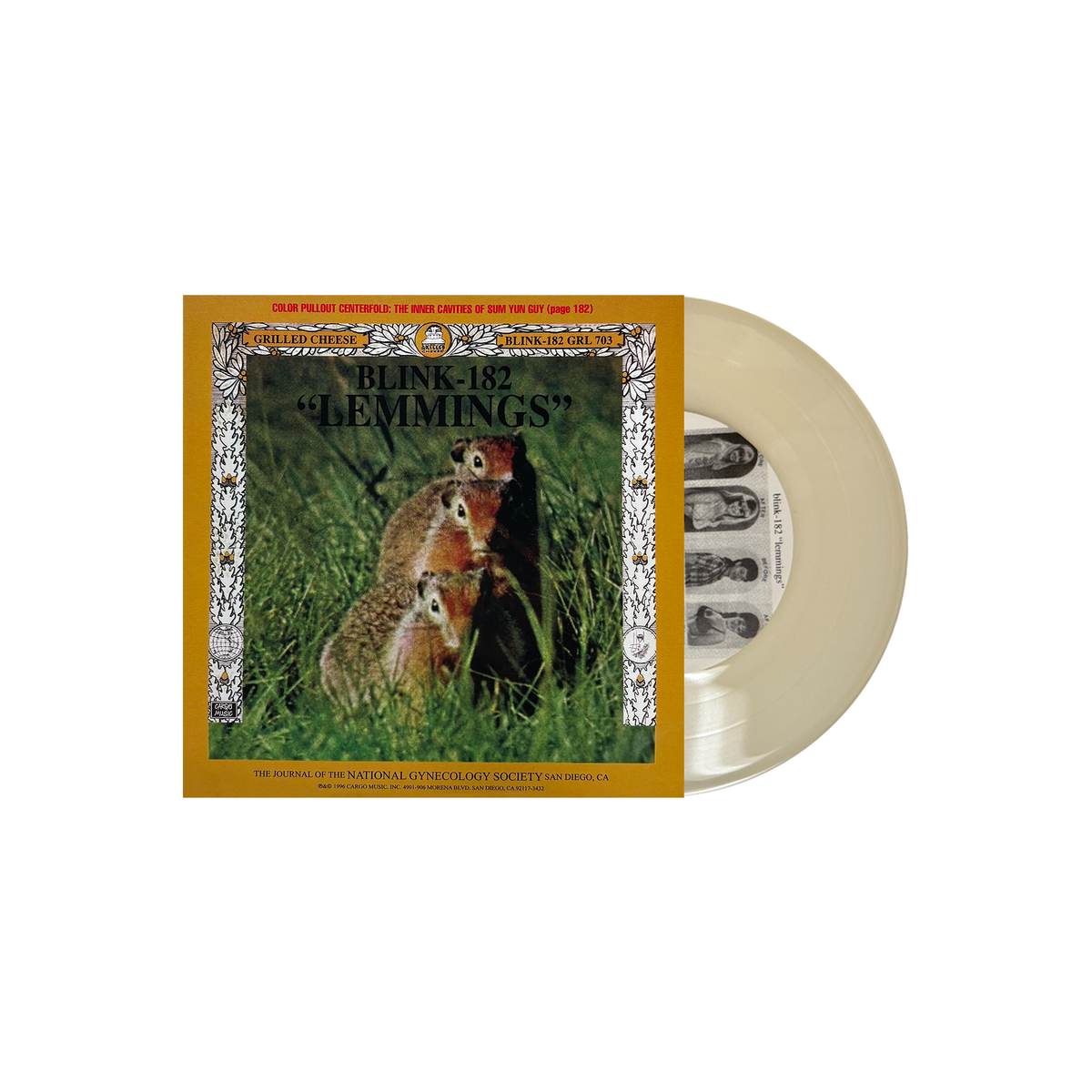 BLINK 182/SWINDLE 'LEMMINGS SPLIT' 7' (Glow-in-the-dark Vinyl)