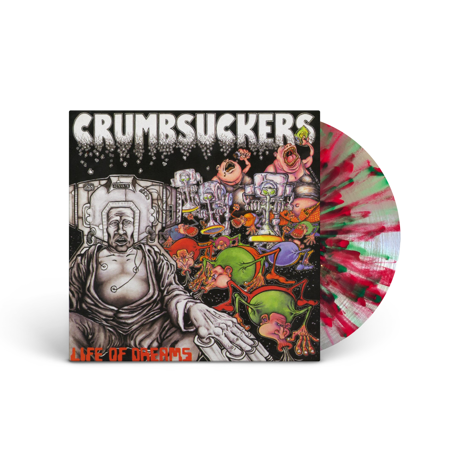 CRUMBSUCKERS ‘LIFE OF DREAMS’ LP - EXCLUSIVE - LTD. 300 - CLEAR APPLE RED/EMERALD GREEN/SPLATTER