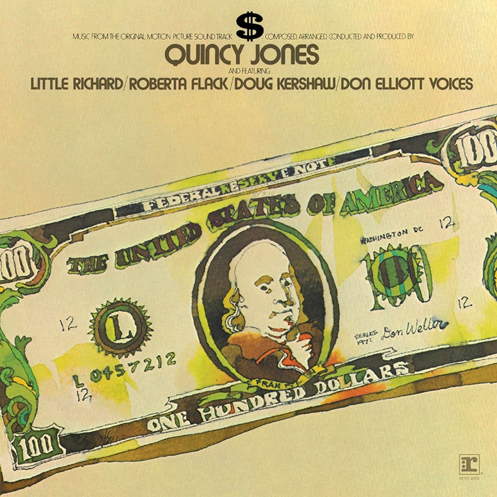 QUINCY JONES '$' ORIGINAL SOUNDTRACK LP - MONEY MINT GREEN