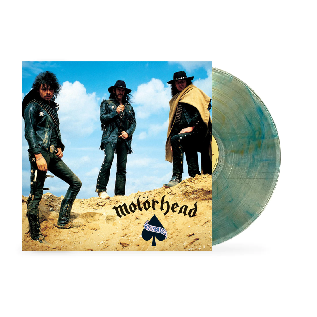 MOTÖRHEAD 'ACE OF SPADES' LP - CLEAR/CREAM/BLUE SWIRL