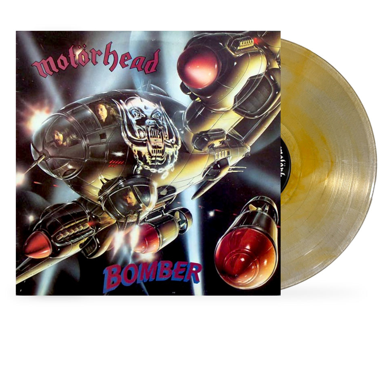 MOTÖRHEAD 'BOMBER' LP - LTD. - CLEAR/SILVER/ORANGE SWIRL