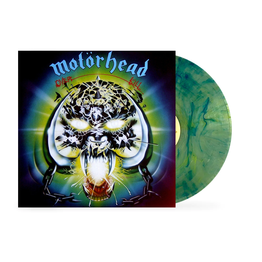 MOTÖRHEAD 'OVERKILL' LP - REVOLVER LIMITED EDITION - CLEAR/BLUE/YELLOW SWIRL