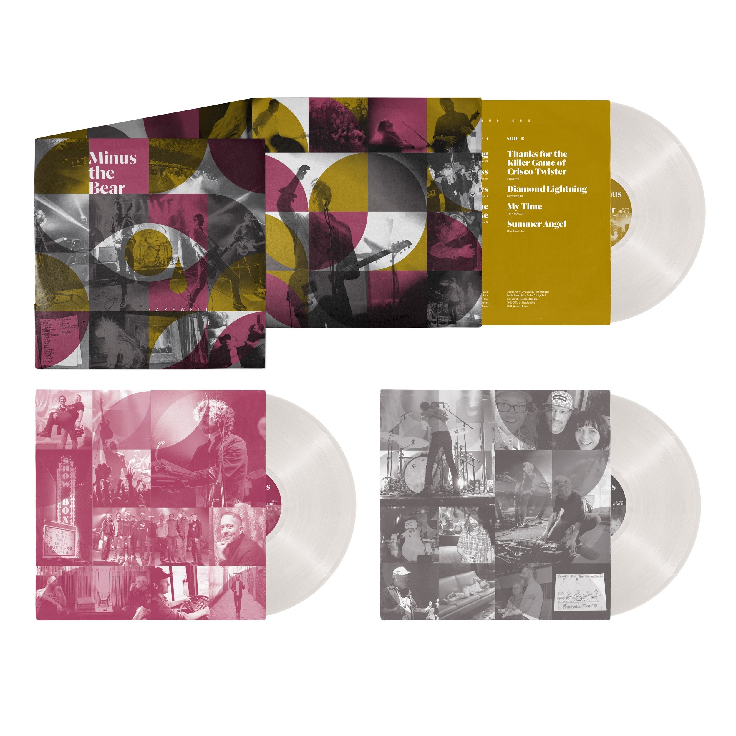 MINUS THE BEAR 'FAREWELL' 3LP - GREY/BLACK SPLATTER
