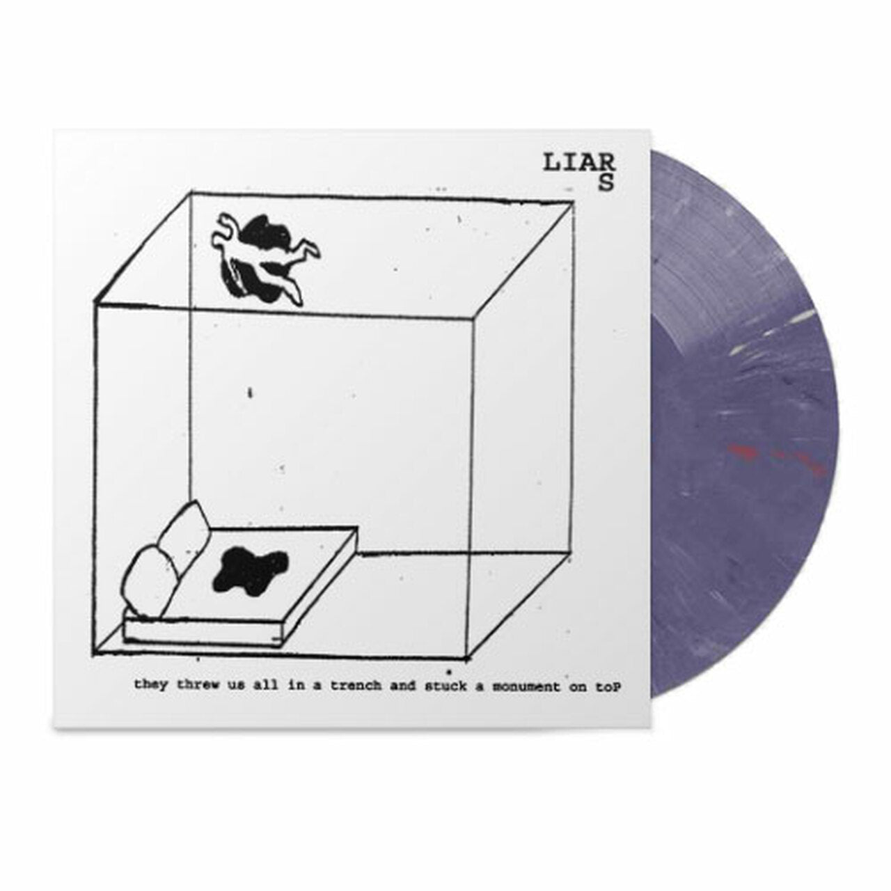 LIARS 'THEY THREW US ALL IN A TRENCH AND STUCK A MONUMENT ON TOP' LP - LTD. - RECYCLED COLOR