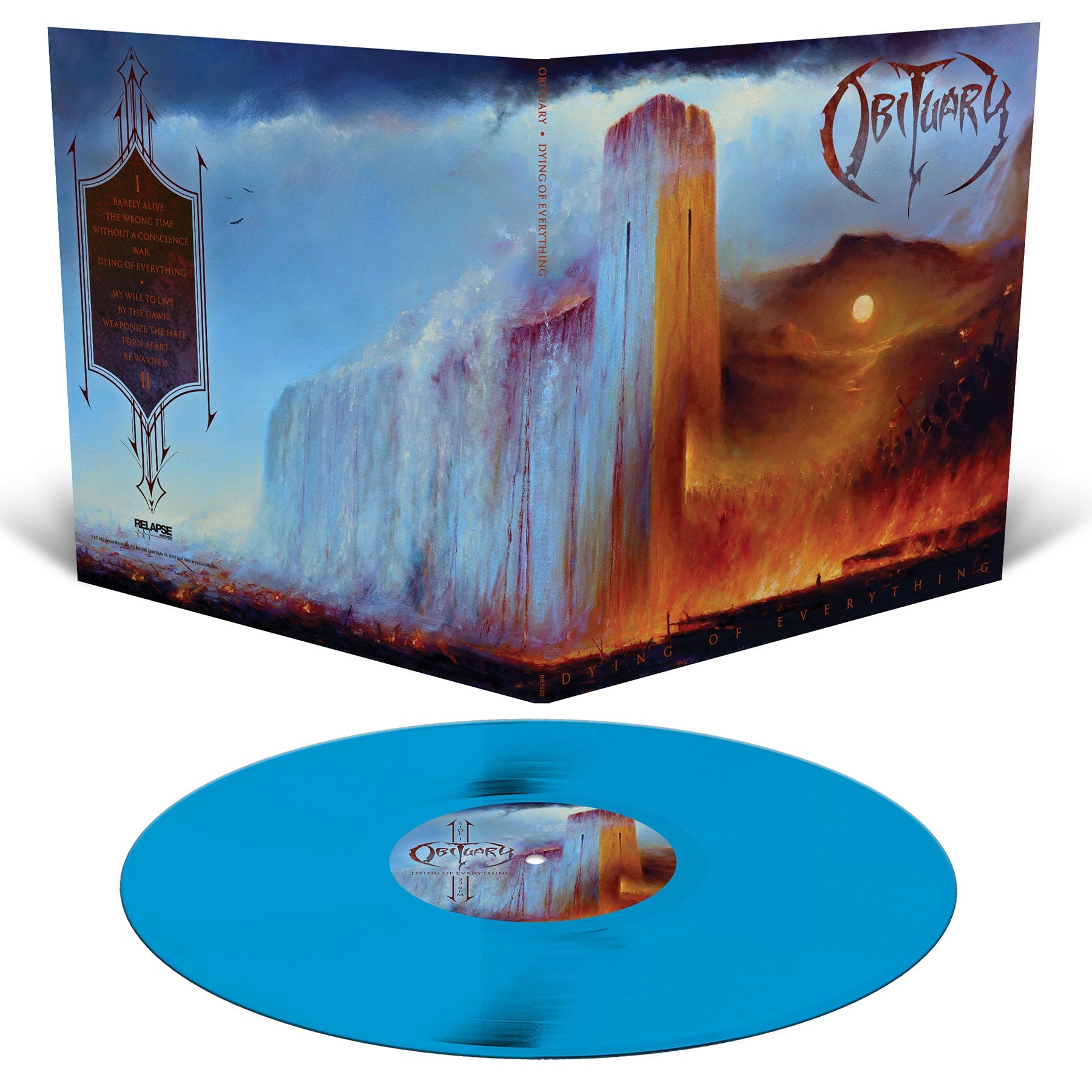 OBITUARY ‘DYING OF EVERYTHING’ LP - EXCLUSIVE - LTD. 250 - CYAN BLUE
