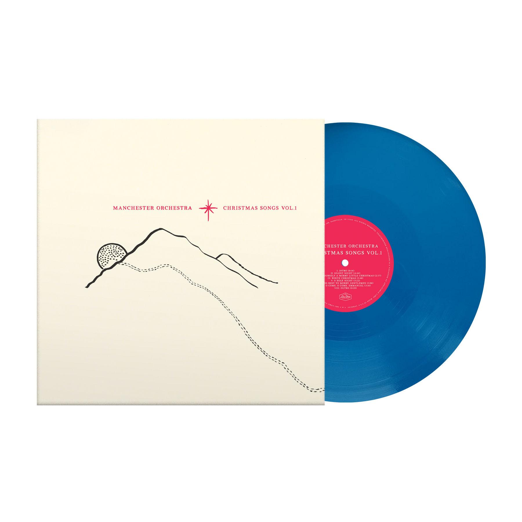MANCHESTER ORCHESTRA 'CHRISTMAS SONGS VOL. 1' LP - BLUE CHRISTMAS