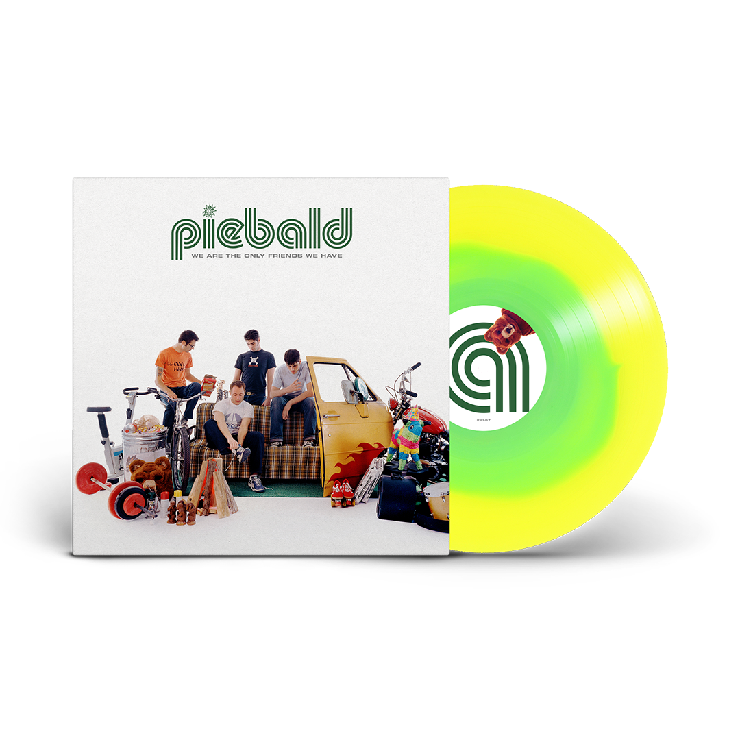 PIEBALD 'WE ARE THE ONLY FRIENDS WE HAVE' LP - EXCLUSIVE - LTD. 200 - GREEN/YELLOW
