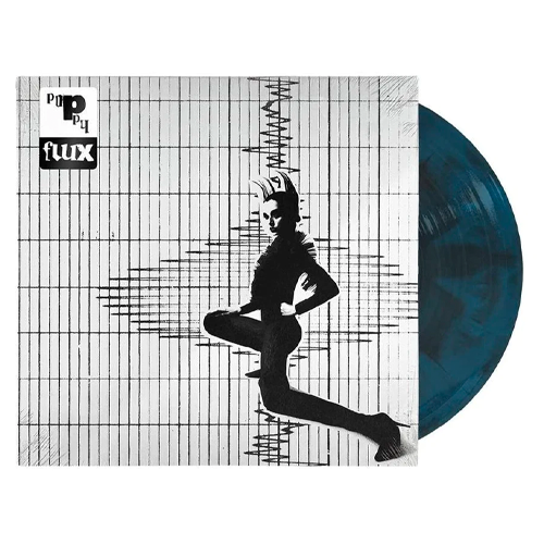 POPPY 'FLUX' LP - BLACK/AQUA